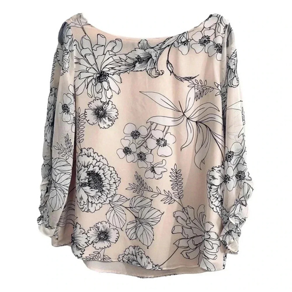EUC Calvin Klein Floral Blouse - Picture 1 of 3